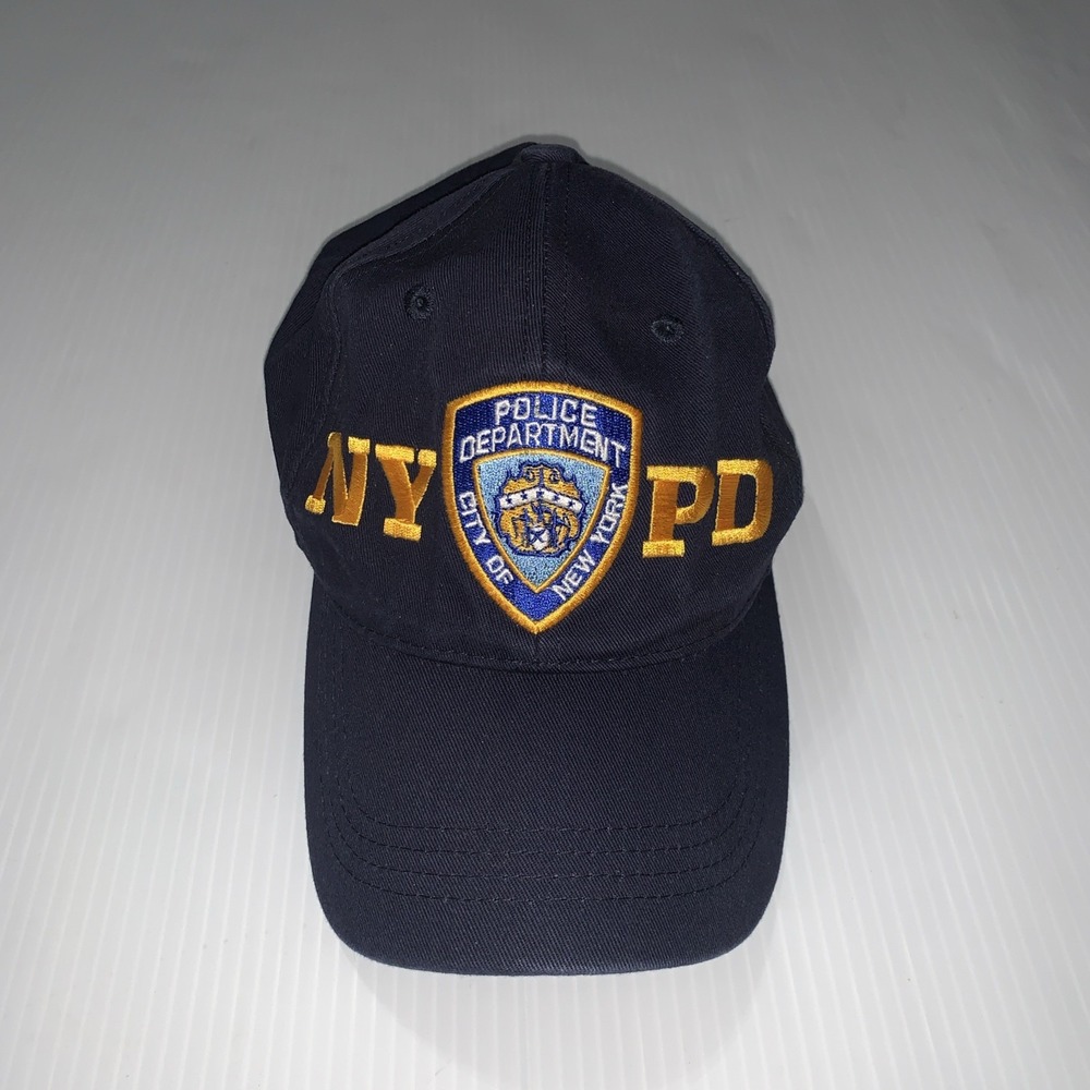 NYPD Hat Cap New York POLICE Department Officially Licensed Navy Blue Yellow